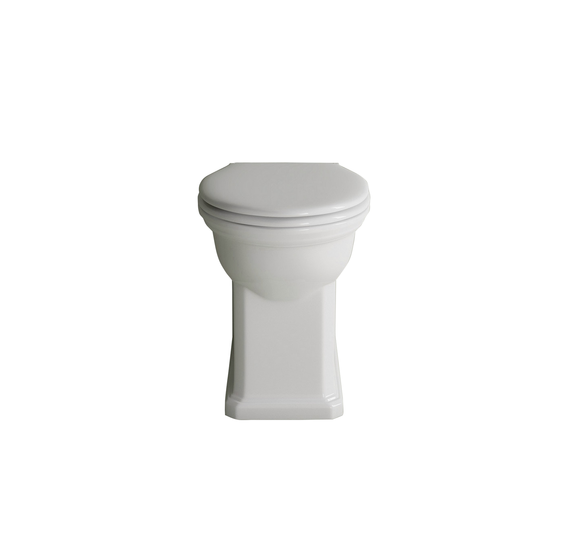 Studio Bagno Impero Rimless Wall Faced Pan, Gloss White