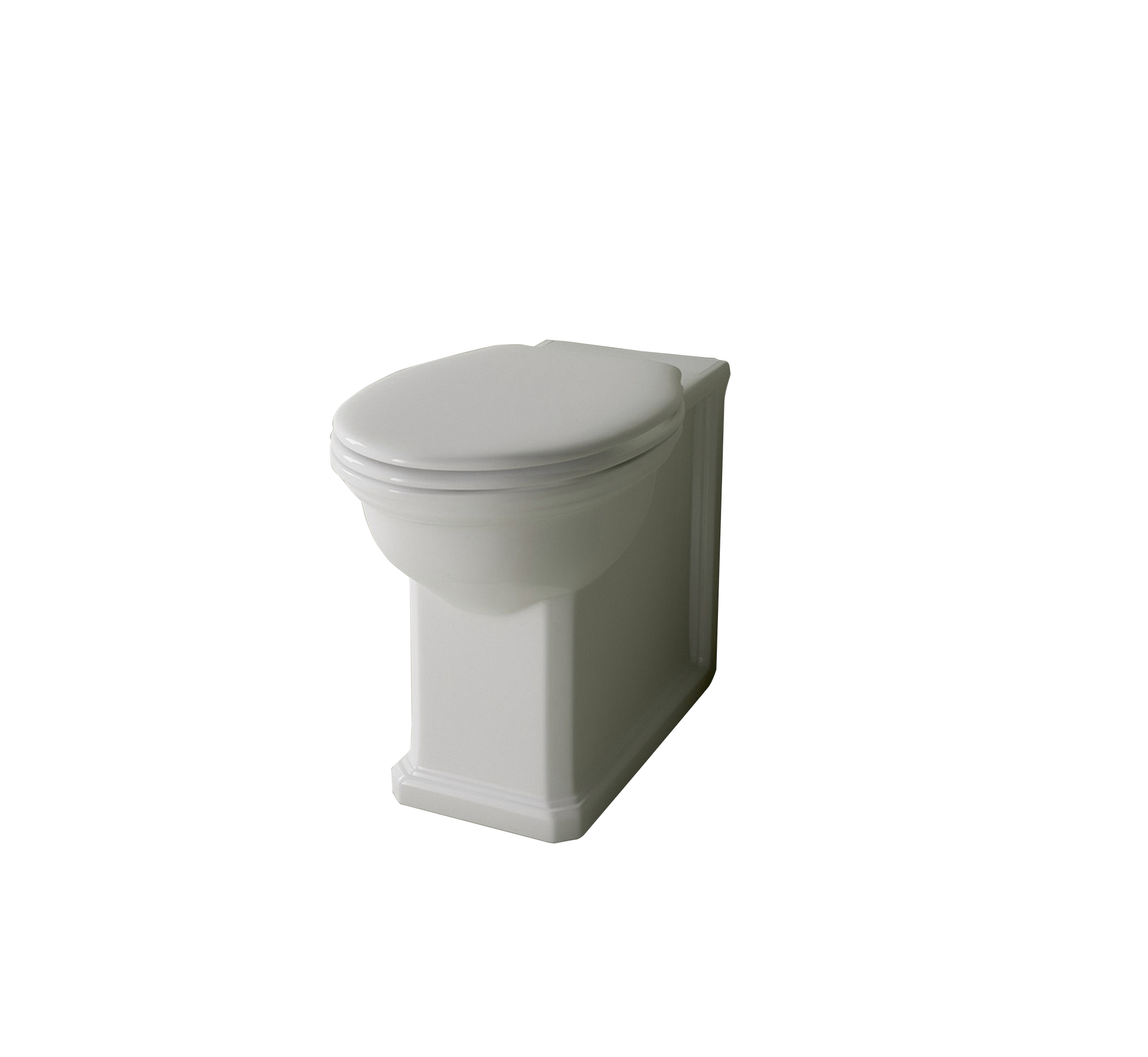 Studio Bagno Impero Rimless Wall Faced Pan, Gloss White