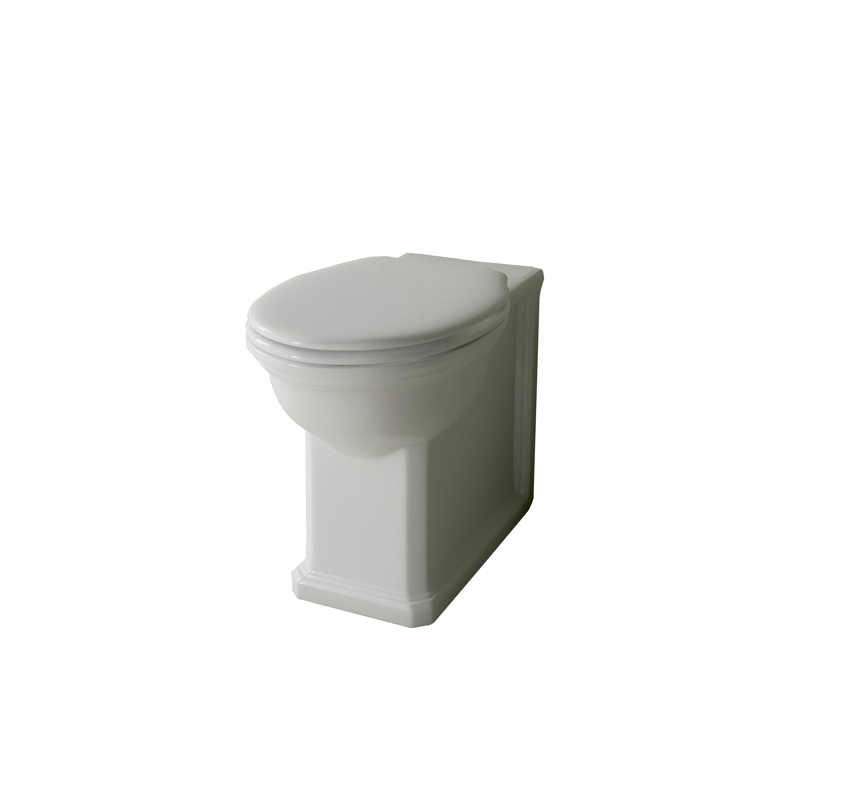 Studio Bagno Impero Rimless Wall Faced Pan, Gloss White