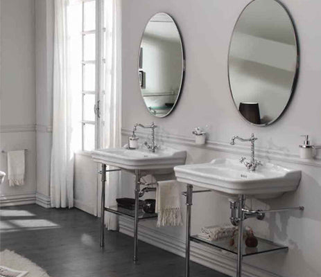 Studio Bagno Impero 100 console 1TH, Gloss White