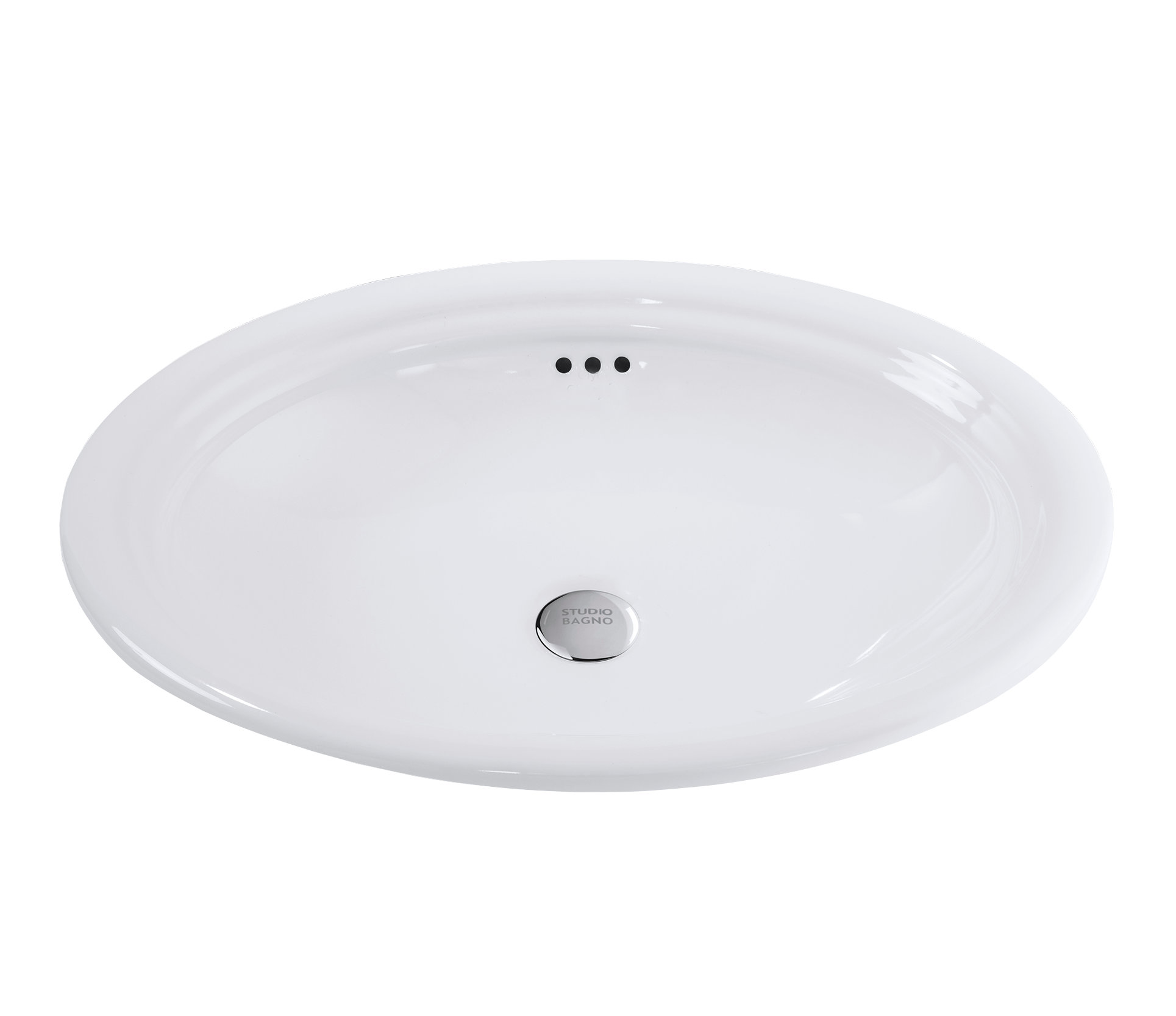 Studio Bagno Impero 60 inset basin, Gloss White