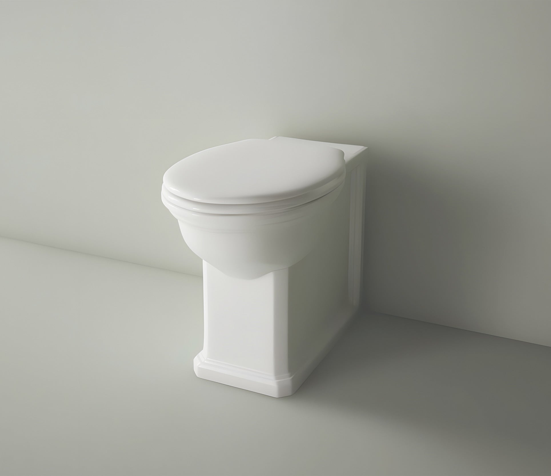 Studio Bagno Impero Rimless Wall Faced Package with OLI 74 Mechanical Cistern, Gloss White