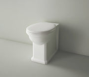 Studio Bagno Impero Rimless Wall Faced Package with Expert Evo Pneumatic Cistern, Gloss White