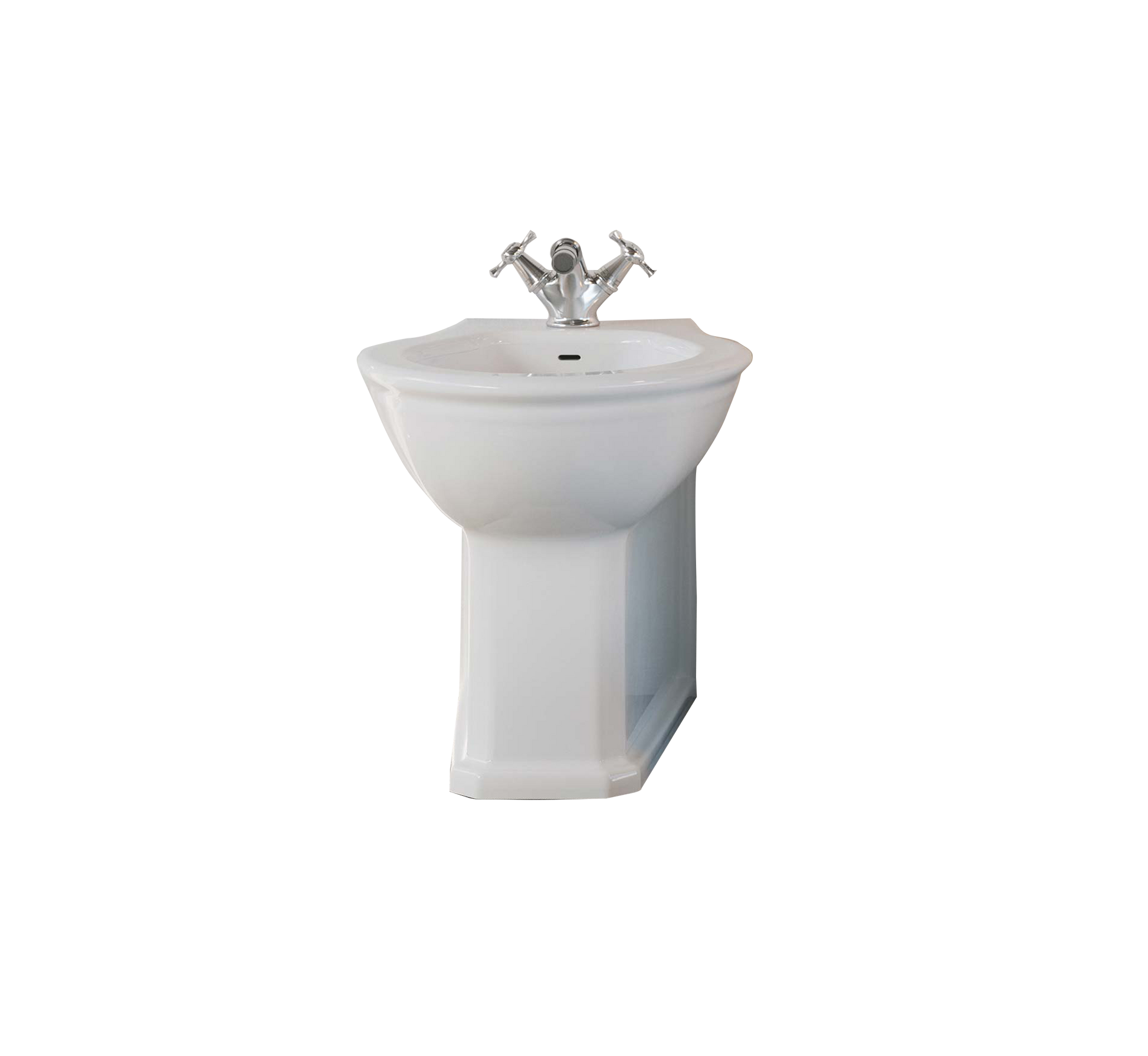Studio Bagno Impero Wall Faced Bidette - Gloss White (1TH )