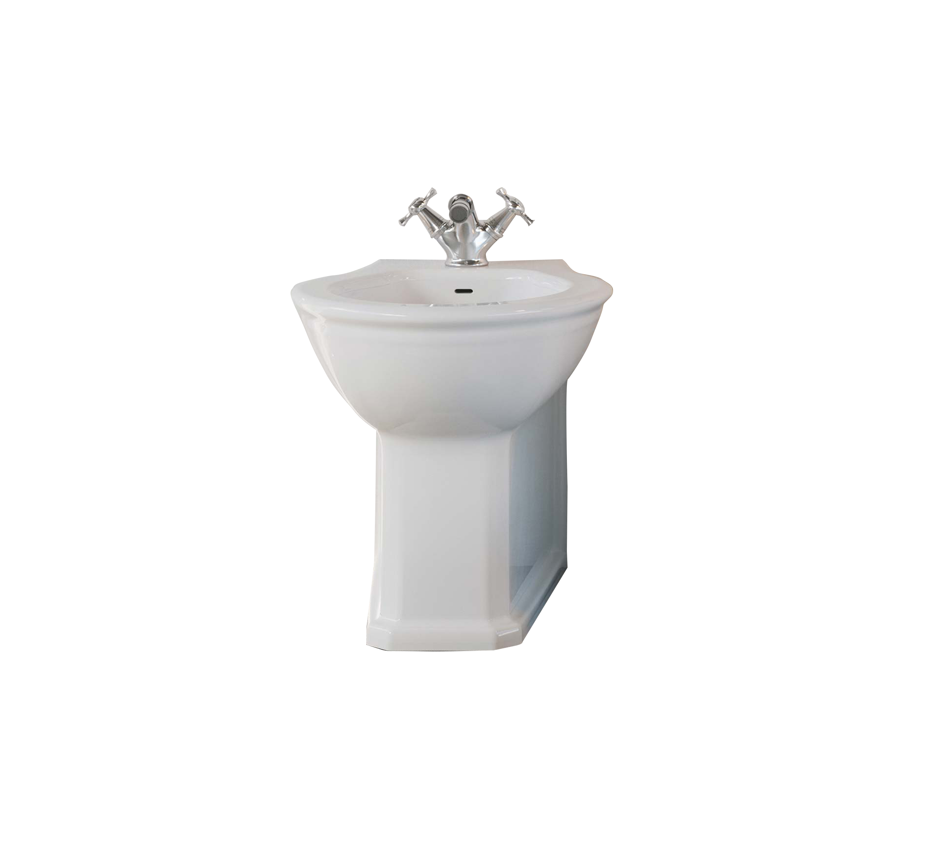 Studio Bagno Impero Wall Faced Bidette - Gloss White (1TH )
