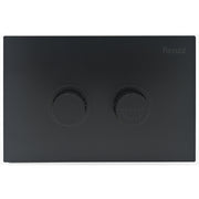 Fienza RT Raised Button PWD Flush Plate ABS, Matte Black