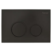 Fienza RT Round Button Flush Plate, Matte Black
