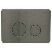Fienza RT Stainless Steel Round Button Flush Plate PVD Finish, Gun Metal