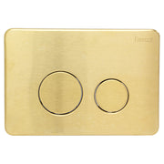 Fienza RT Stainless Steel Round Button Flush Plate PVD Finish, Urban Brass
