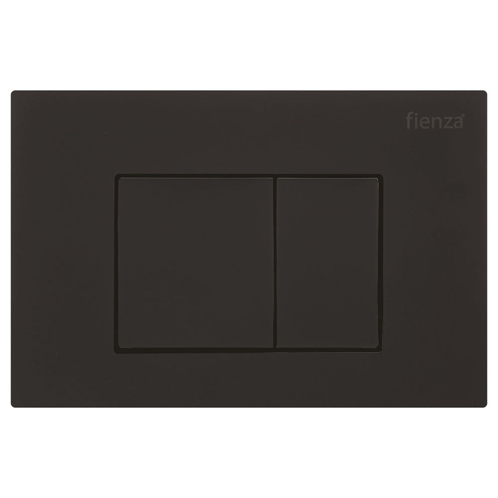 Fienza RT Square Button Plate RT, Matte Black