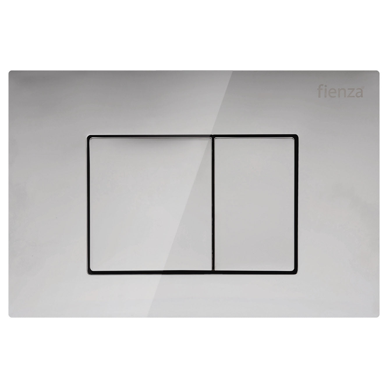 Fienza RT Square Button Plate for Wall Pans, Chrome