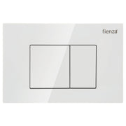 Fienza RT Square Button Plate, Gloss White
