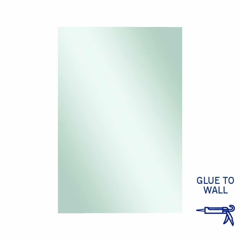 Thermogroup Jackson Rectangle Polished Edge Mirror - 1200x800mm Glue-to-Wall