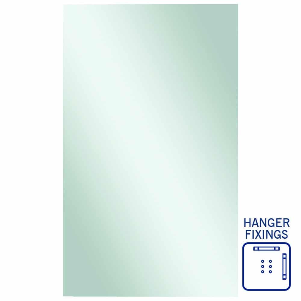 Thermogroup Jackson Rectangle Polished Edge Mirror - 1500x900mm with Hangers