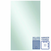Thermogroup Jackson Rectangle Polished Edge Mirror - 1500x900mm with Hangers and Demister