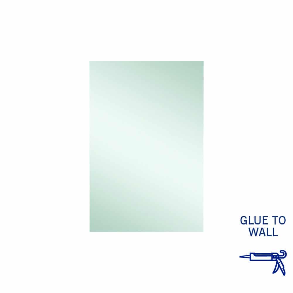 Thermogroup Jackson Rectangle Polished Edge Mirror - 600x900mm Glue-to-Wall