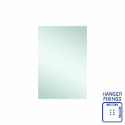 Thermogroup Jackson Rectangle Polished Edge Mirror - 600x900mm with Hangers