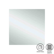 Thermogroup Jackson Square Polished Edge Mirror - 750x750mm with Hangers and Demister