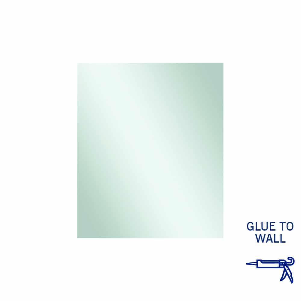 Thermogroup Jackson Rectangle Polished Edge Mirror - 900x750mm Glue-to-Wall
