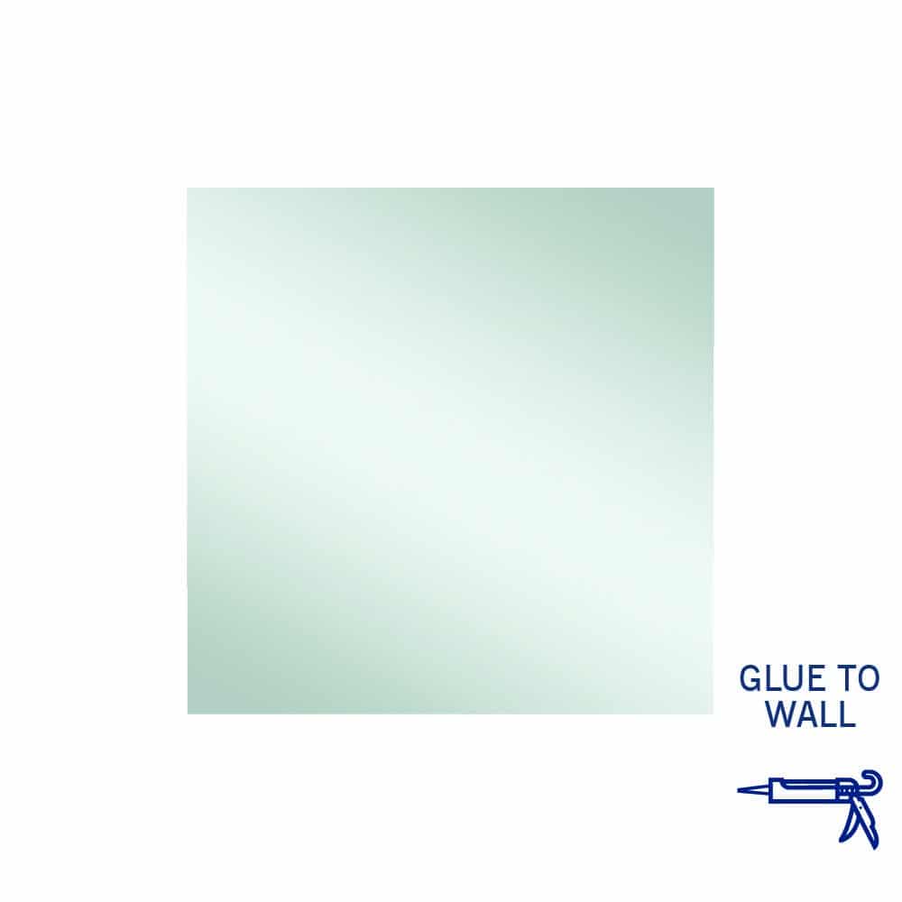 Thermogroup Jackson Rectangle Polished Edge Mirror - 900x900mm Glue-to-Wall