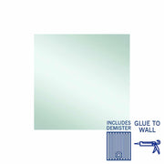 Thermogroup Jackson Rectangle Polished Edge Mirror - 900x900mm Glue-to-Wall and Demister