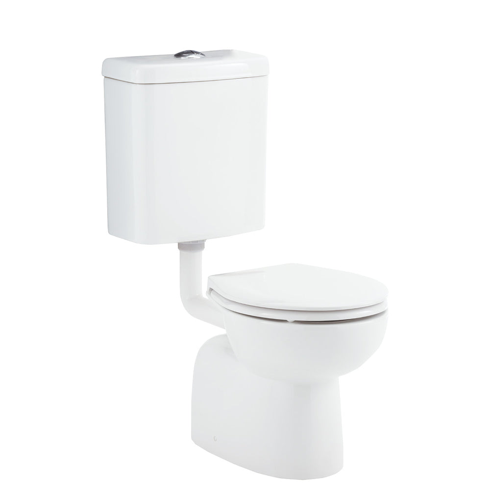 Fienza Stella Junior Adjustable Link Toilet Suite, Gloss White