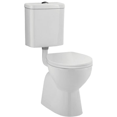 Fienza Stella Senior Adjustable Link Toilet Suite S-Trap, Gloss White