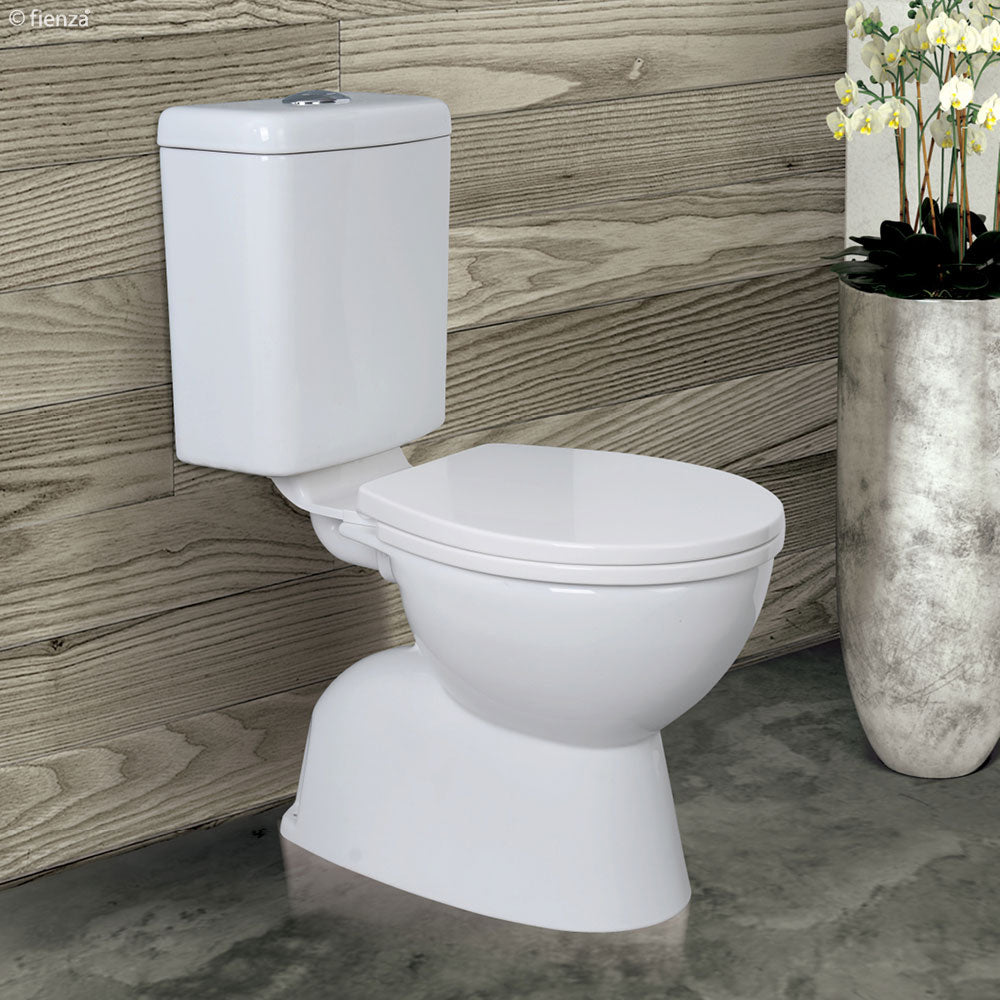 Fienza Stella Adjustable Link Toilet Suite, Gloss White