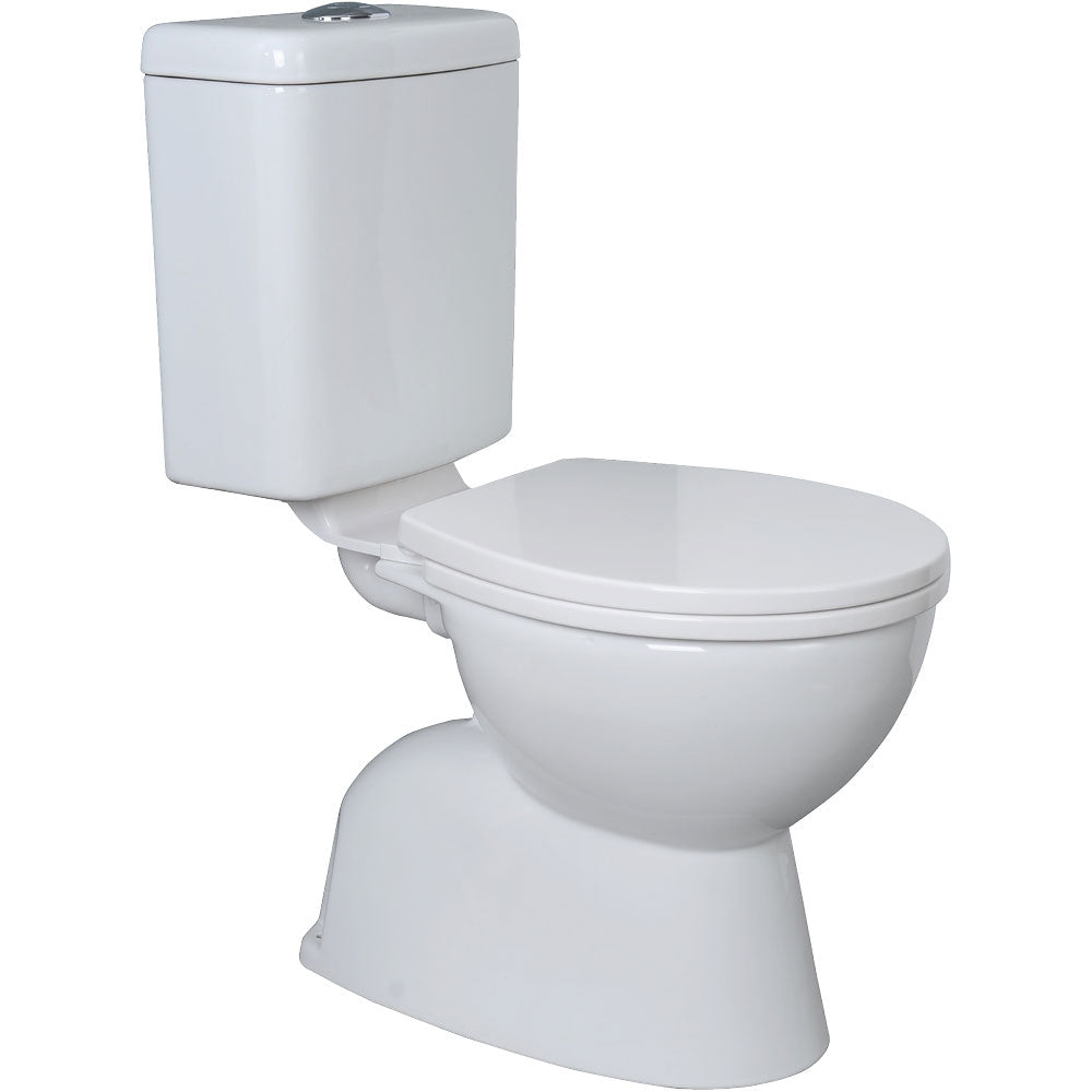 Fienza Stella Adjustable Link Toilet Suite S-Trap, Gloss White