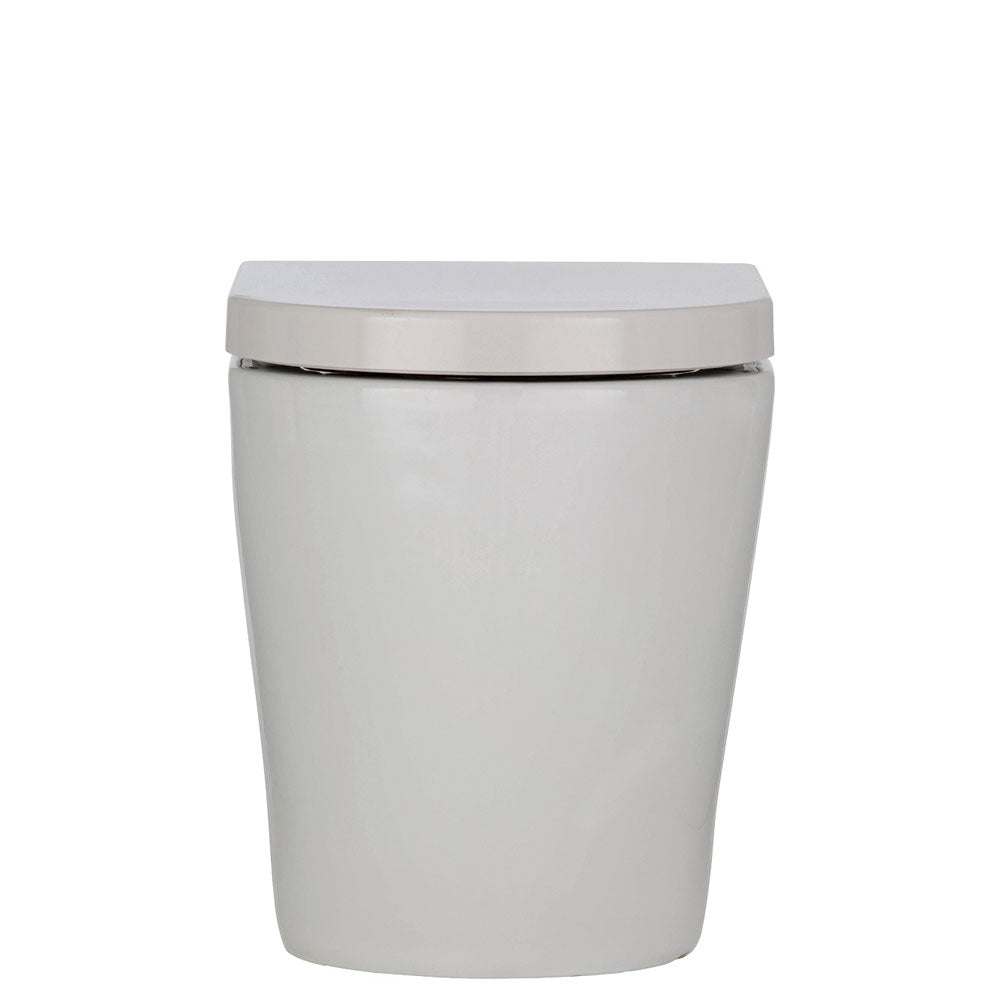 Fienza Koko Tornado Wall-Faced S-Trap GEBERIT Sigma In-Wall Cistern No Button, Gloss White