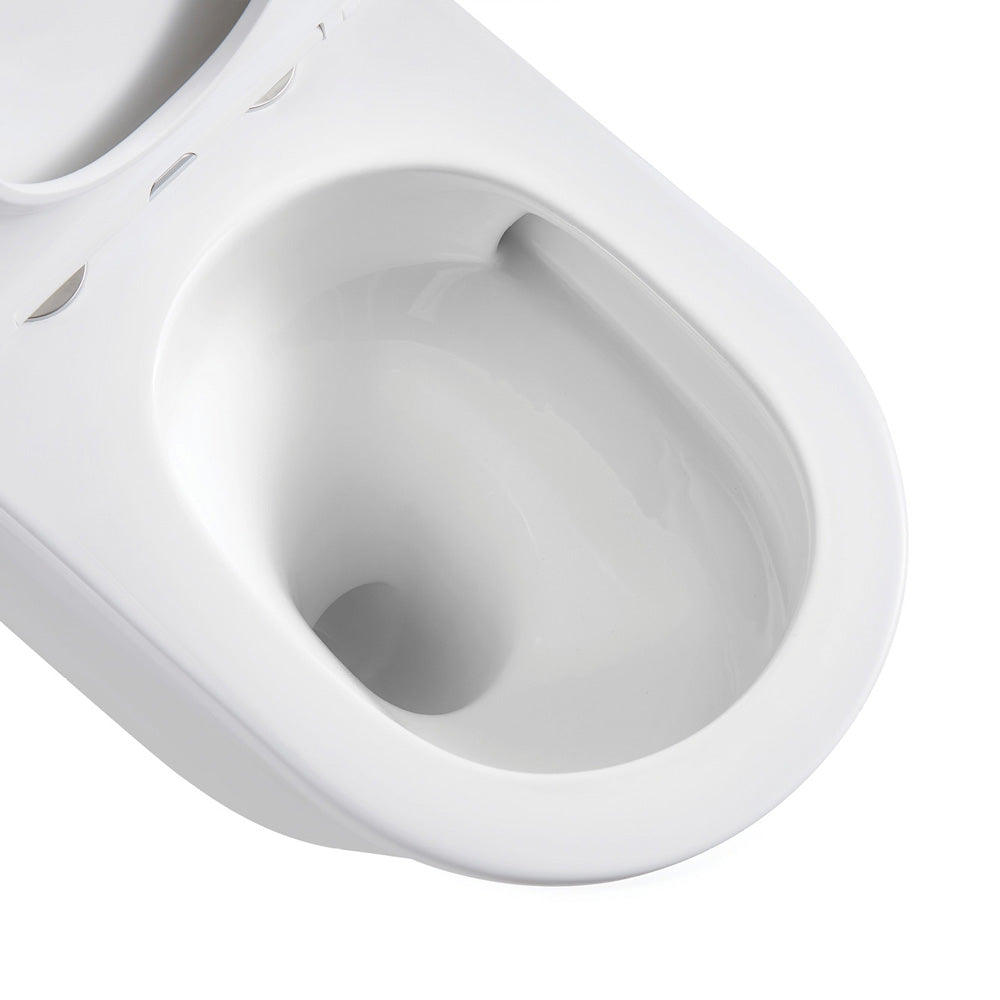 Fienza Koko Tornado Wall-Faced P-Trap VIEGA V-01 In-Wall Cistern No Button, Gloss White