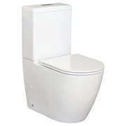 Fienza Empire Back-to-Wall Toilet Suite, Gloss White with Slim Seat