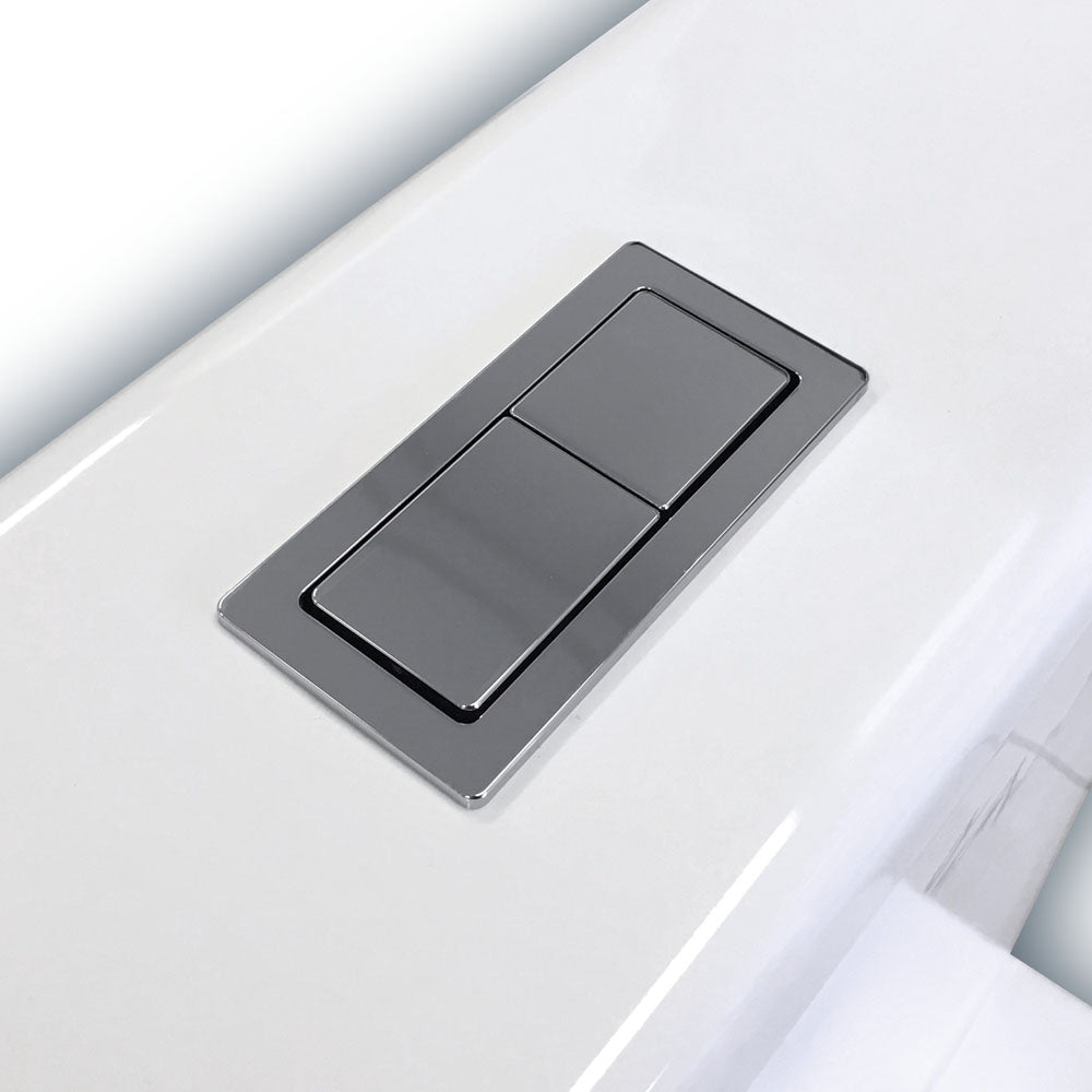 Fienza Empire Back-to-Wall Toilet Suite, Gloss White with Slim Seat