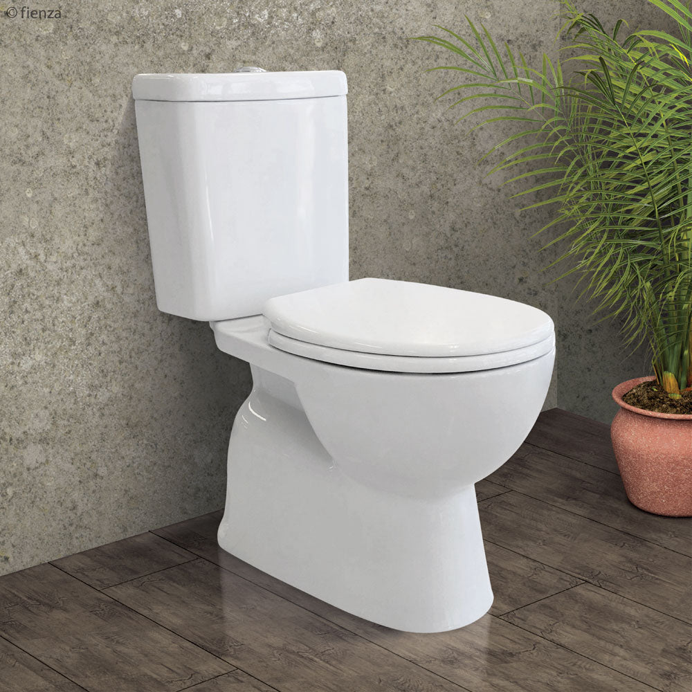 Fienza Stella Close-Coupled Toilet Suite, Gloss White