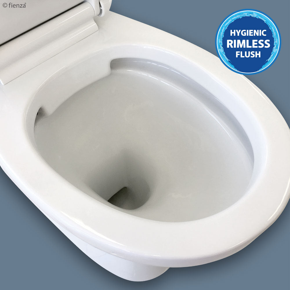 Fienza Stella Close-Coupled Toilet Suite, Gloss White