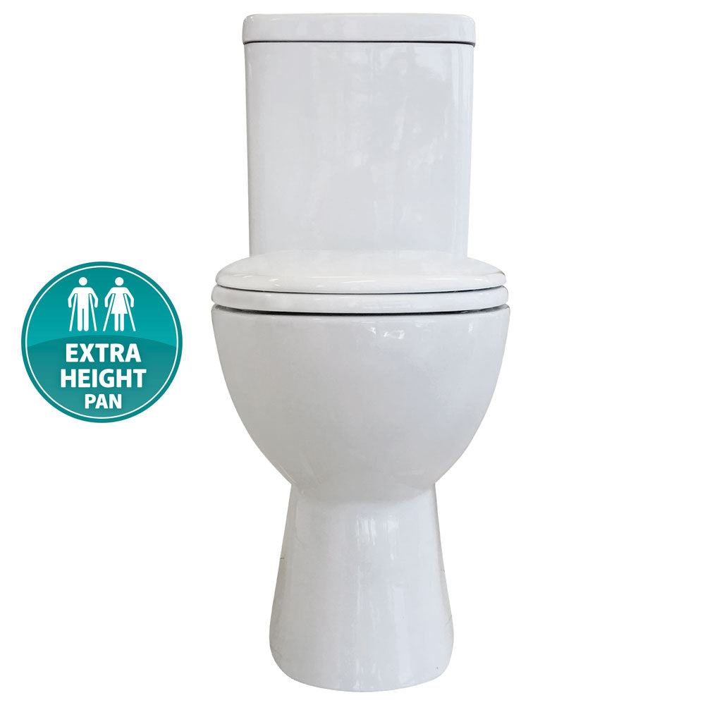 Fienza Stella Close-Coupled Toilet Suite S-Trap, Gloss White