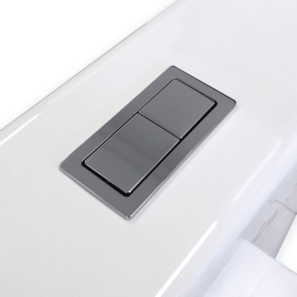 Fienza Alix Back-to-Wall Toilet Suite, Gloss White with Slim Seat