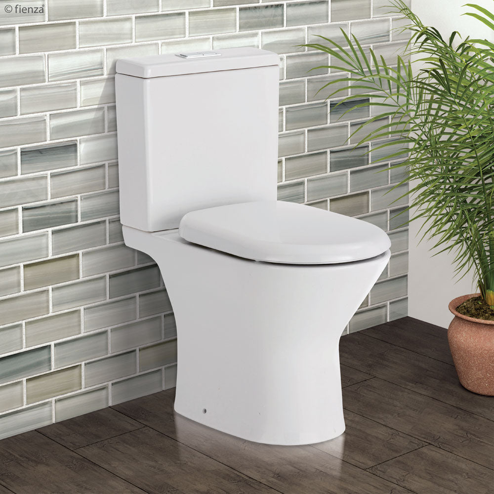 Fienza Chica Close-Coupled Toilet Suite, Gloss White