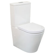 Fienza Isabella Rimless P-Trap Toilet Suite Slim Seat and Lid, Gloss White