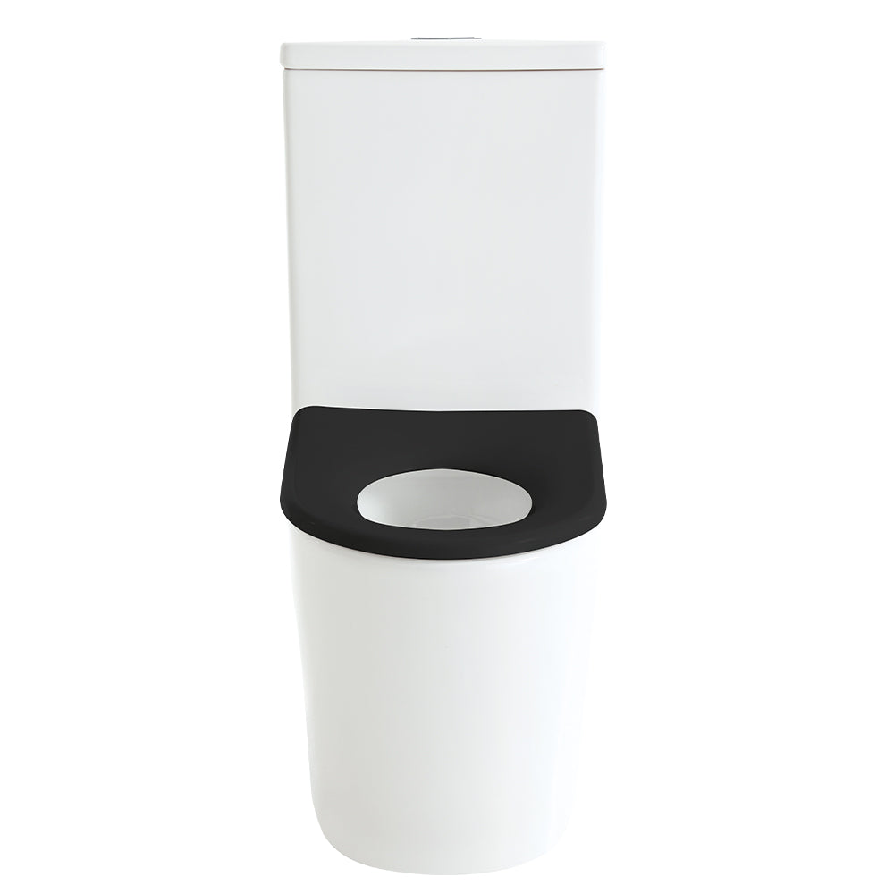 Fienza Isabella Junior Tornado Flush Back-to-Wall Toilet Suite, Black Seat