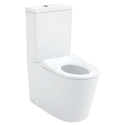 Fienza Isabella Junior Tornado Back-to-Wall Rimless Toilet P-Trap Rated, Gloss White