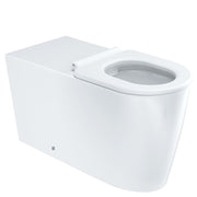 Fienza Isabella Care Wall-Faced Toilet Suite, Gloss White with White Seat