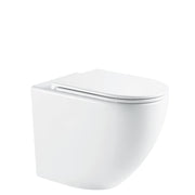 Fienza Alix Ambulant Wall-Faced Toilet Suite, Gloss White with Slim Seat