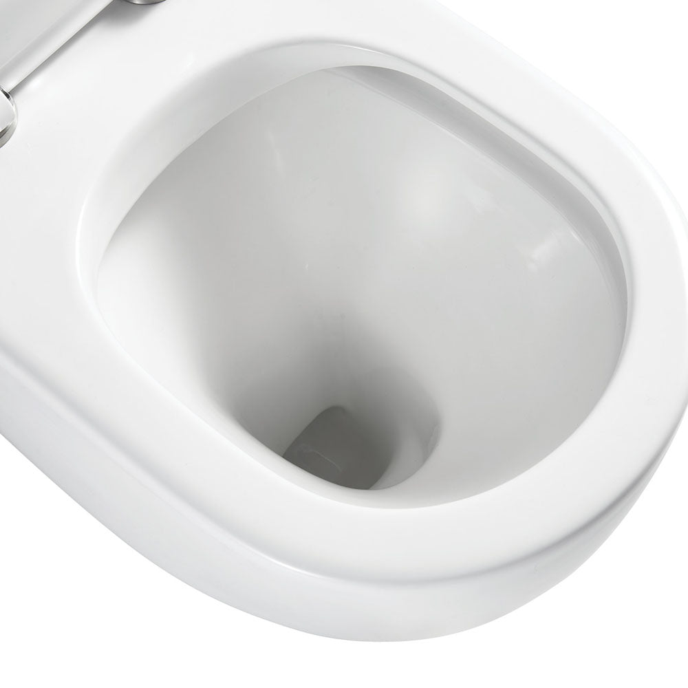Fienza Alix Ambulant Wall-Faced Toilet Suite, Gloss White