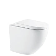 Fienza Alix Wall-Faced S-Trap GEBERIT Sigma In-Wall Cistern No Button (ambulant), Gloss White