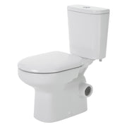 Fienza Petra Right Skew Toilet Suite Close-Coupled, Gloss White