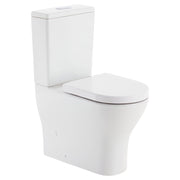 Fienza GEBERIT Tono Tornado S-Trap 90-160 Back-to-Wall Toilet Suite 4 Star 4.5/3L Thick Seat, Gloss White
