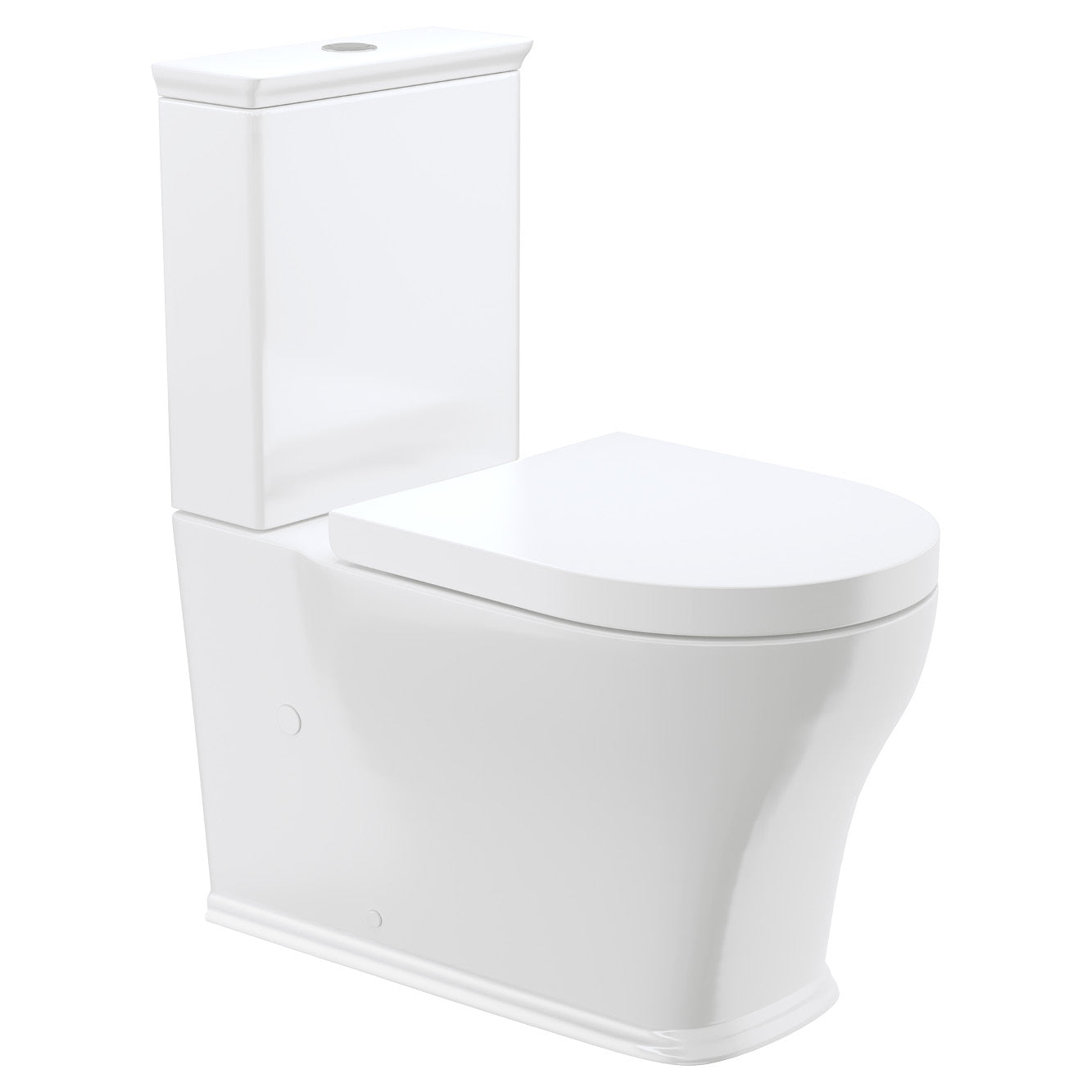 Fienza Lillian Tornado Flush Back-to-Wall Toilet Suite, Gloss White