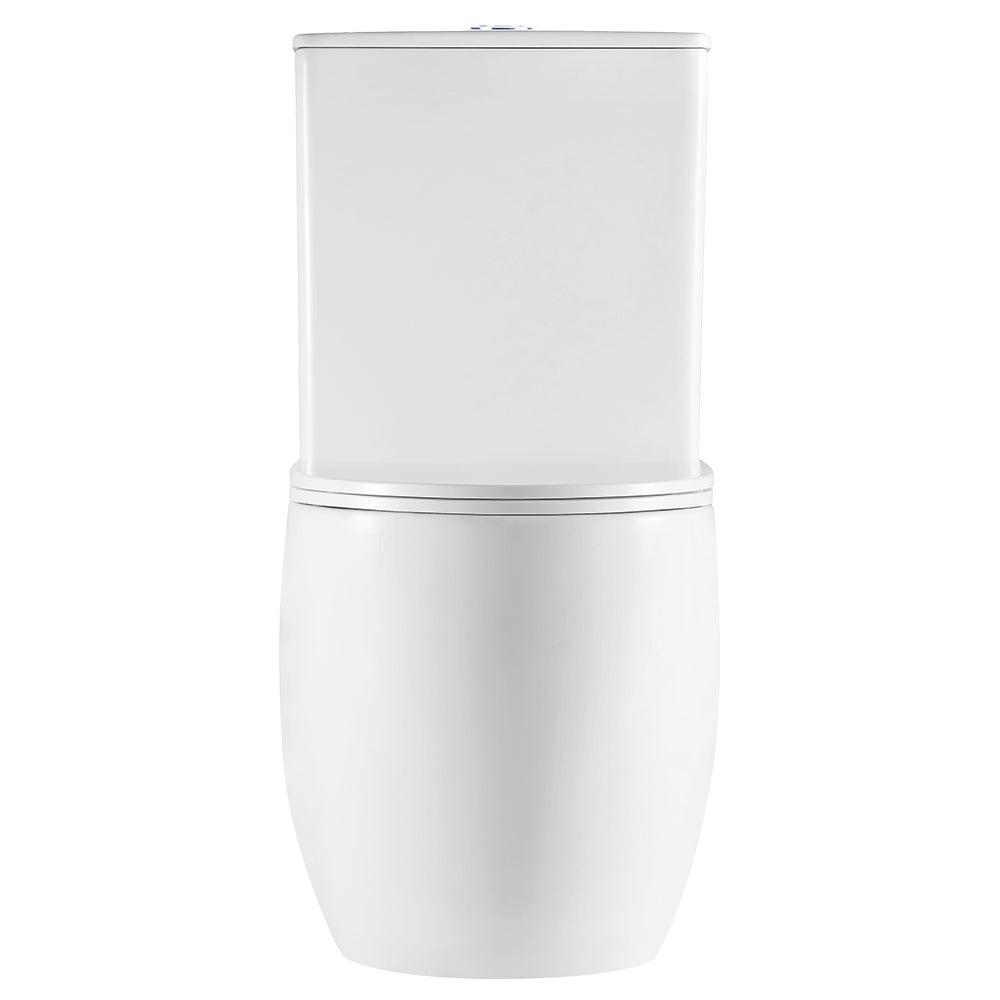 Fienza GEBERIT Joli Tornado Back-to-Wall P-Trap Toilet Suite 4 Star 4.5L/ 3L Slim Seat and Lid, Gloss White