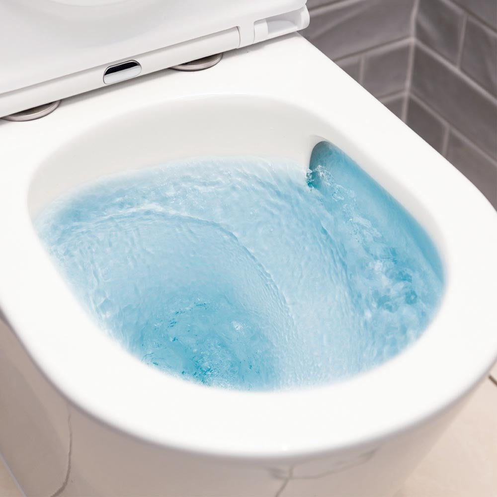 Fienza Joli Tornado Flush Back-to-Wall Toilet Suite, Gloss White with Slim Seat